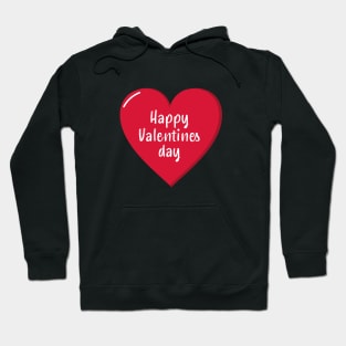 Happy Valentines day Red heart Hoodie